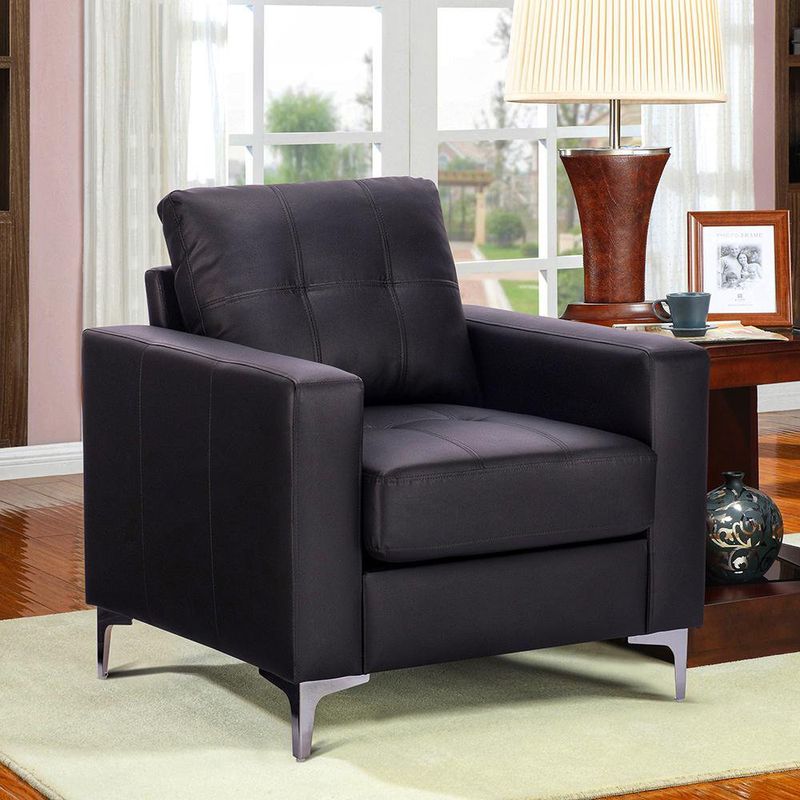 Sillón Iguazu Negro 83x77x50 Cm - Zmobili