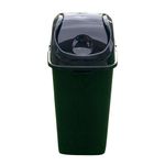 Bote con Tapa Vaivén Color Negro 50 L