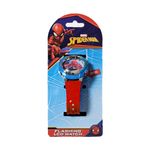 Reloj Spiderman LCD Parpadeante Correa Roja