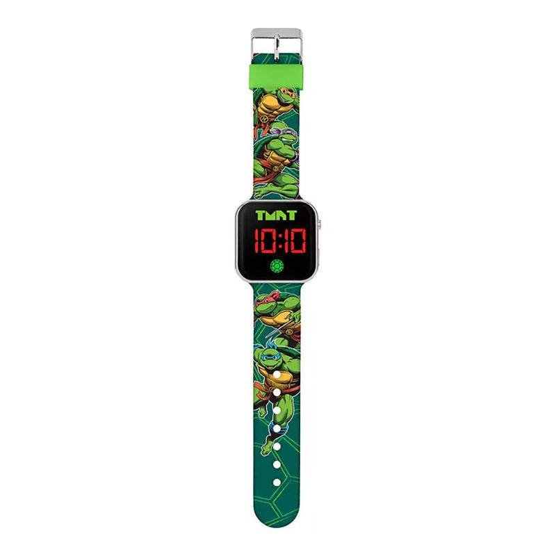 Reloj Infantil Tortugas Ninja LED Verde