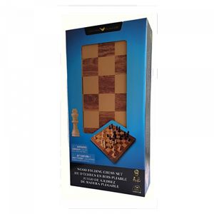 Juego de Mesa Ajedrez de Madera Tablero Plegable