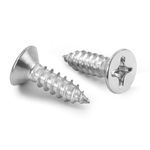 Set de 10 Tornillos Tipo Estufa Cabeza Plana 3/16 x 1/2 Plg