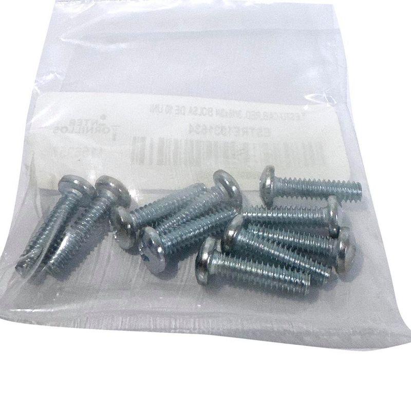 Set de 10 Tornillos Tipo Estufa Cabeza Redonda 3/16 x 3/4 Plg