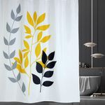 Cortina de Baño con Ganchos Plantas