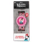 Reloj Minnie LCD con Bisel Rosa Infantil