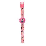 Reloj Minnie LCD con Bisel Rosa Infantil
