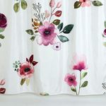 Cortina de Baño con Ganchos Flores