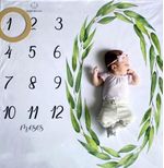 Manta Milestone Eucalipto Diseños Surtidos - Baby Monat