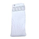 Cortina de Baño con Ganchos Stripe Blanca
