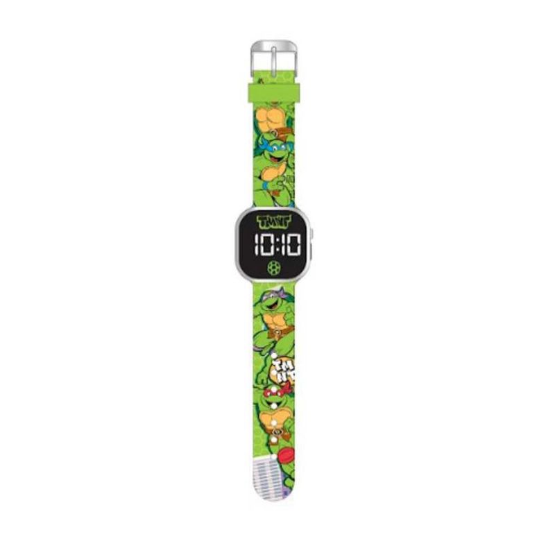 Reloj TMNT LCD Interactivo Verde Infantil