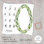 Manta Milestone Eucalipto Diseños Surtidos - Baby Monat