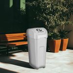 Bote Balancín Cuadrado para Basura Reciclable Blanco 50 L