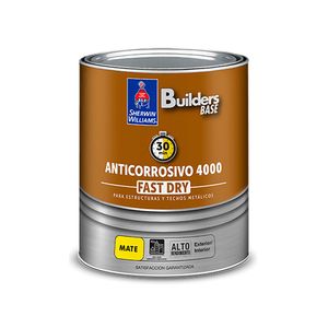 Pintura Anticorrosiva 4000 Fast Dry Negro Mate