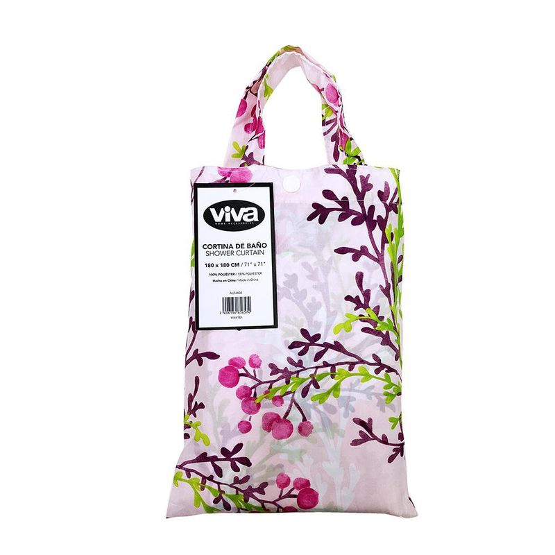 Cortina de Baño con Ganchos Multicolor