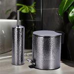 Set de 2 Piezas para Baño Metálico Plateado