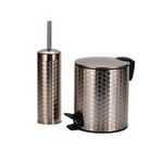 Set de 2 Piezas para Baño Metálico en Color Bronce