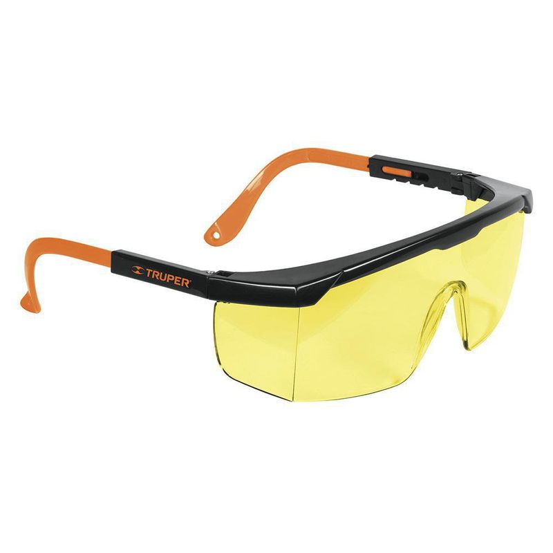 Lentes De Seguridad Ajustables Ambar - Truper