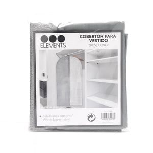 Cobertor con Cierre Blanco y Gris