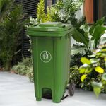 Basurero de Pedal Centrado Verde de 20 L