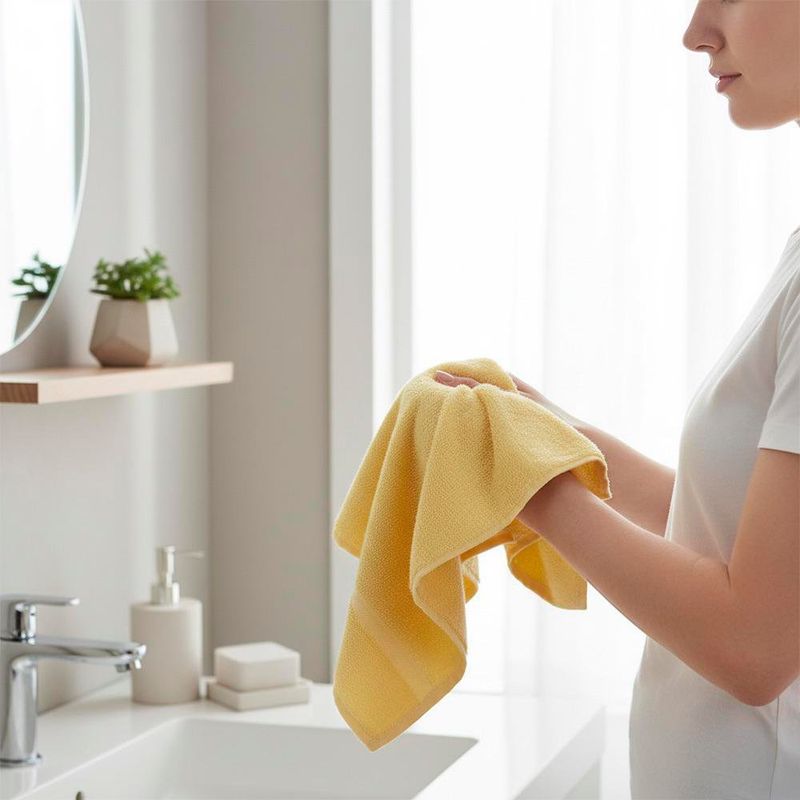 Toalla de Manos Amarilla 50 x 85 Cm