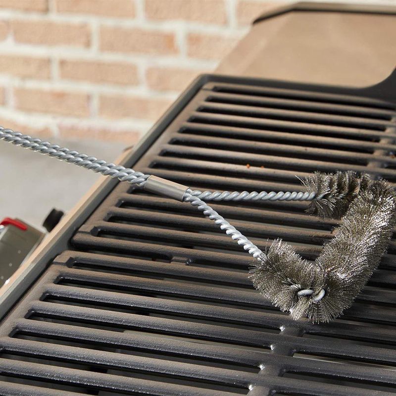 Cepillo para Parrilla Acero Inoxidable 18 Plg