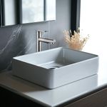 Grifo Monomando Alto para Lavabo con Acabado Cromado