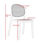 Silla Arianna Café y Blanco