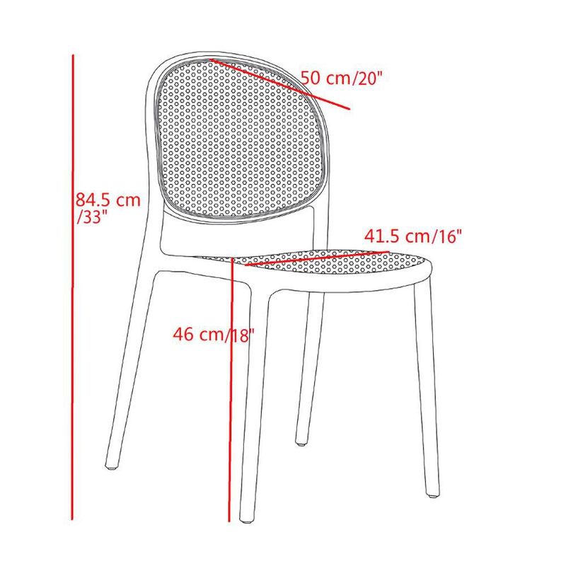 Silla Arianna Café y Blanco