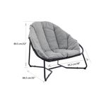 Silla de Jardín Gris Oscuro Luna