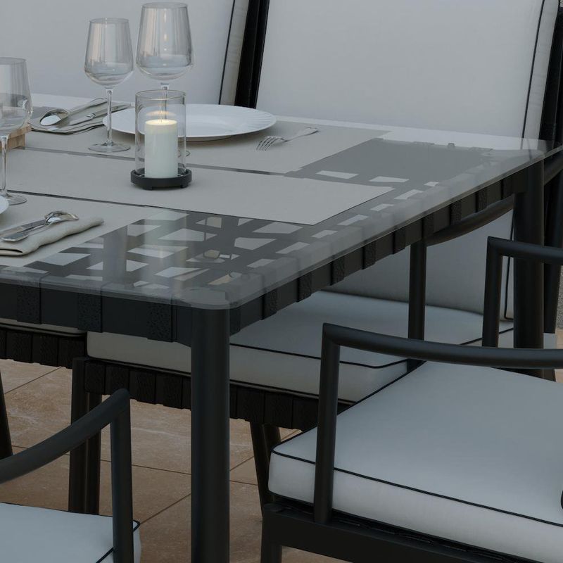 Mesa de Comedor Negra de Jardín Vicky