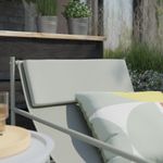 Silla de Jardín Rio de Acero de 67.5 x 75 x 96.5 cm Color Verde