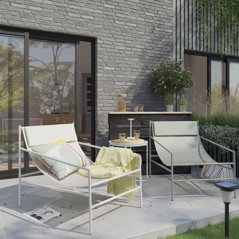 Silla de Jardín Rio de Acero de 67.5 x 75 x 96.5 cm Color Verde