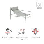 Silla de Jardín Rio de Acero de 67.5 x 75 x 96.5 cm Color Verde