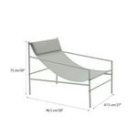 Silla de Jardín Rio de Acero de 67.5 x 75 x 96.5 cm Color Verde