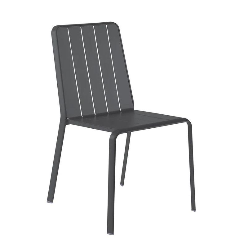 Silla de Jardín sin Brazos Gris Idaho Lima