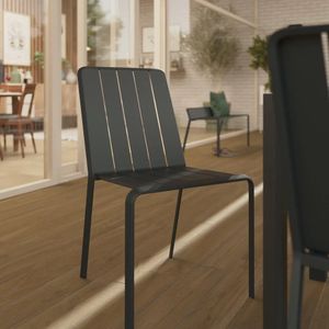 Silla de Jardín sin Brazos Gris Idaho Lima