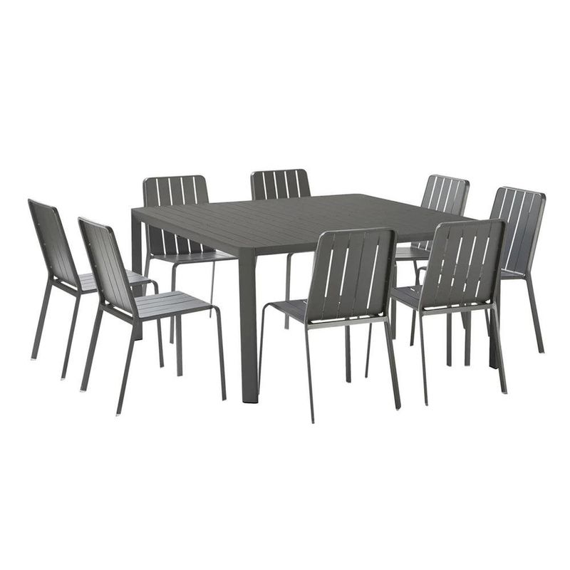 Silla de Jardín sin Brazos Gris Idaho Lima