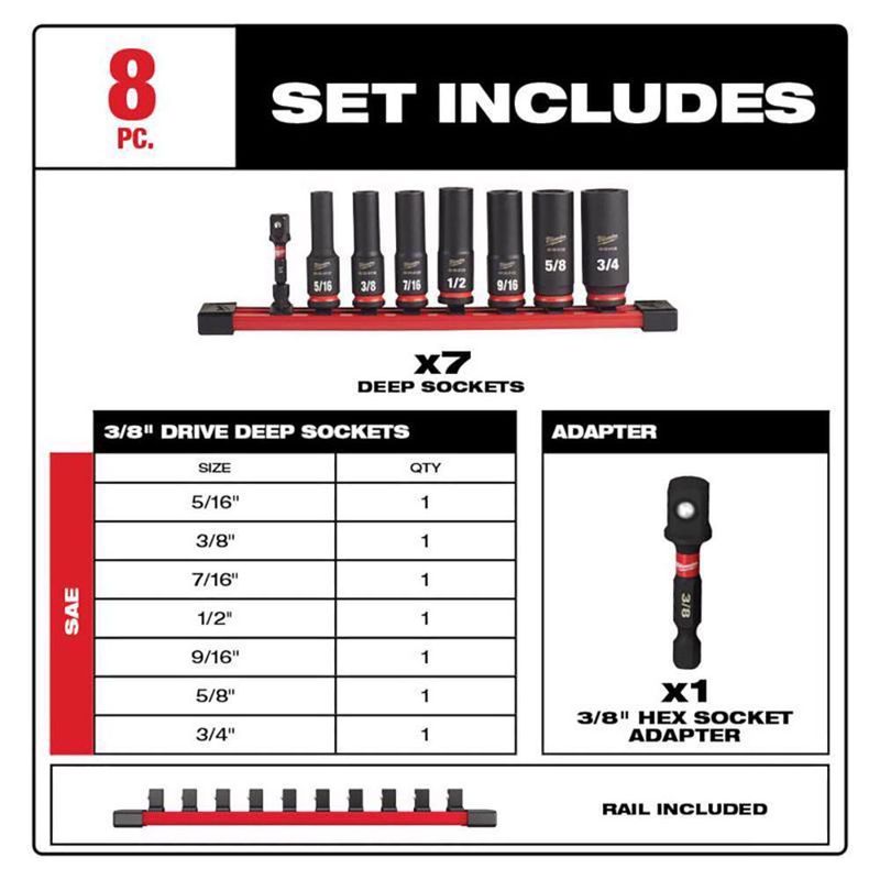 Set de Dados Profundos Shockwave 8 Pzas