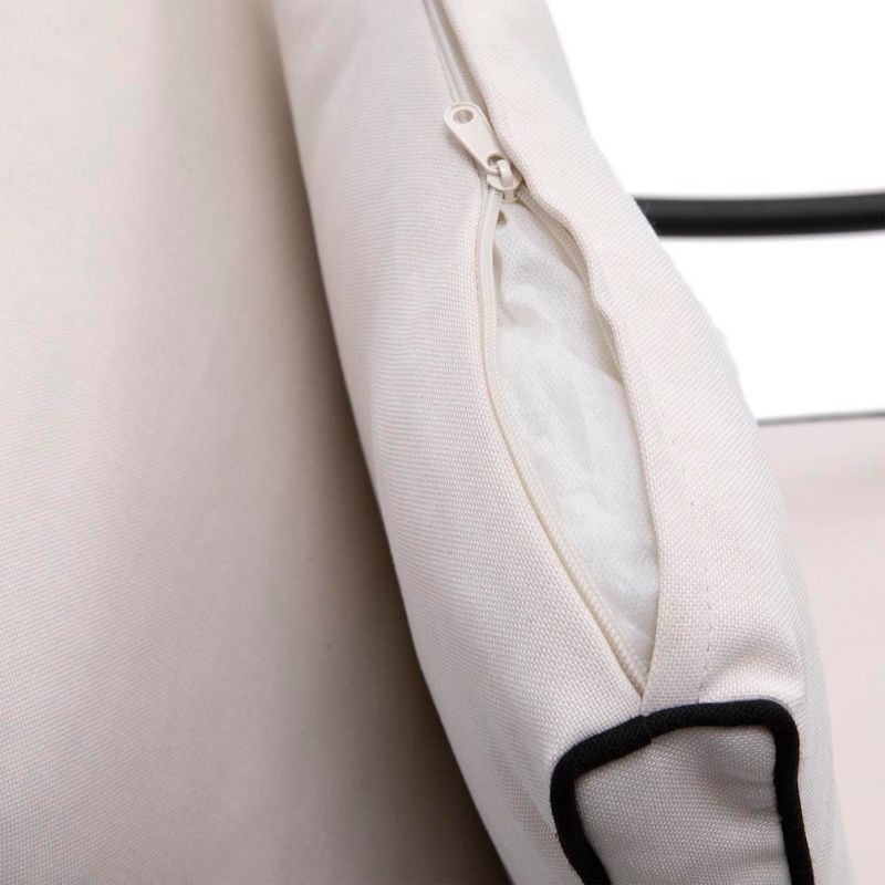 Set de 2 Sillas de Jardín Victoria con Brazos de Aluminio Color Negro