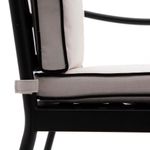 Set de 2 Sillas de Jardín Victoria con Brazos de Aluminio Color Negro