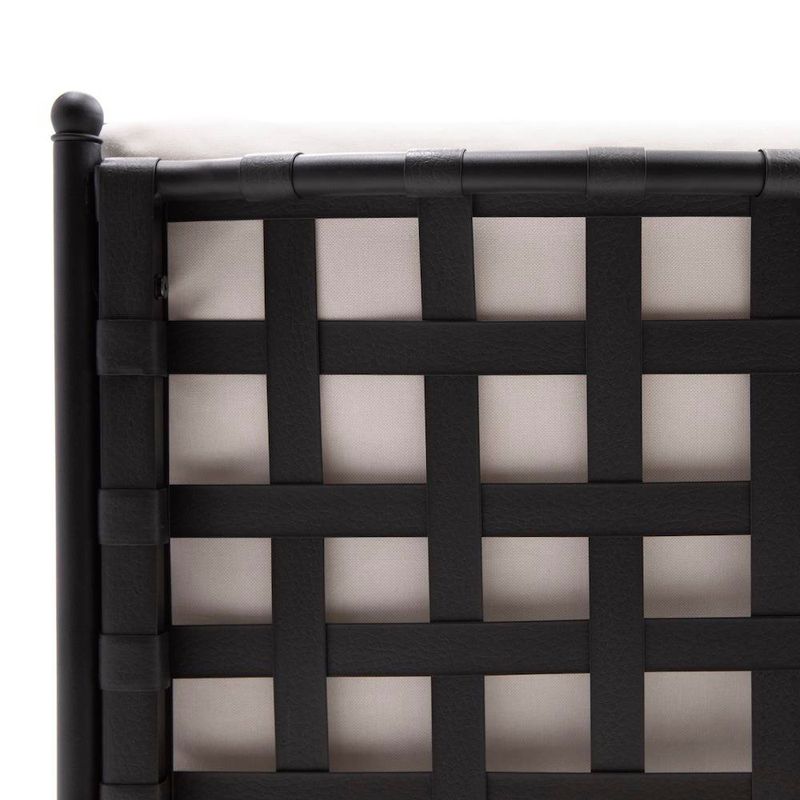 Set de 2 Sillas de Jardín Victoria con Brazos de Aluminio Color Negro