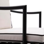 Set de 2 Sillas de Jardín Victoria con Brazos de Aluminio Color Negro