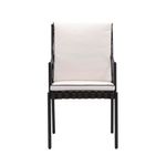 Set de 2 Sillas de Jardín Victoria con Brazos de Aluminio Color Negro