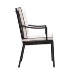 Set de 2 Sillas de Jardín Victoria con Brazos de Aluminio Color Negro