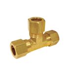 Conector Compresión T de Latón 3/8X14X3/8 Plg