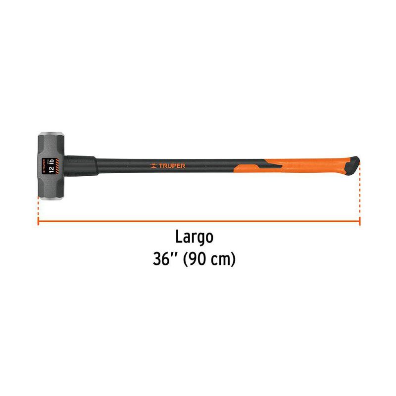 Mazo de Metal con Mango Fibra de Vidrio 12 Lb
