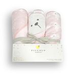 Set de Toallas con Capucha Rosa