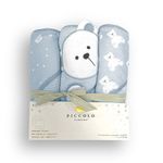 Set de Toallas con Capucha Azul