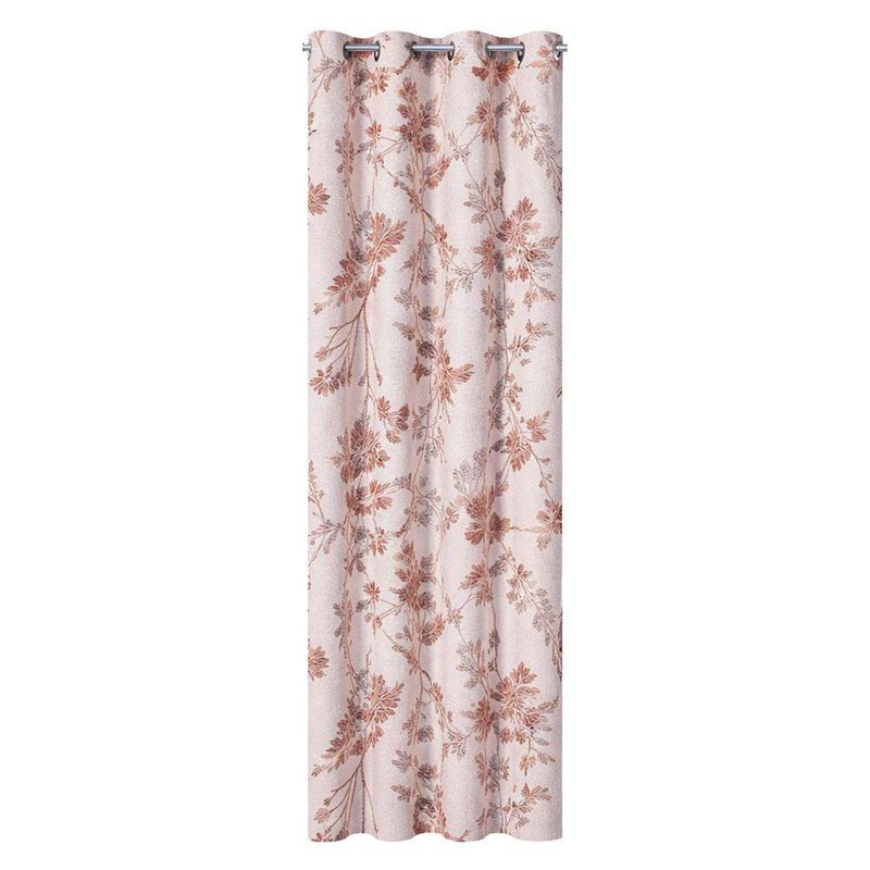 Cortina para Ventana Black Out Diseño Flores 137x228 Cm