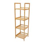 Organizador de 4 Divisiones Bambú 30x30x104 Cm